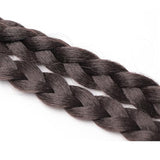 2PCS 45cm Three-Strand Braiding Hair for Wigs and Hair Extensions DIY Styling Black
