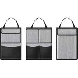 Large Capacity Car Trunk Organizer with Zippers – Backseat Storage Grey