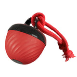 Squeaky Rolling Ball Dog Toy – Interactive Motion-Activated Chew Toy for Dogs Red