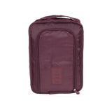 2Pcs Travel Shoe Bag Water-Resistant Shoe Pouch Portable Clothing Storage Bag Wine Red