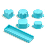 Cake Pop Maker Set with Tray and 5 Heart Square Cloud Oval Round Molds