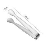 6PCS Ice Tongs Mini Sugar Tongs Stainless Steel Kitchen Utensils Set for Tea Party Silver