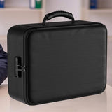 Water Resistant Document Storage Bag with Password Lock File Organizer with Multiple Compartments