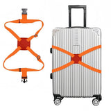 2 Pcs Luggage Straps Bag Bungee Connector Travel Strap Orange