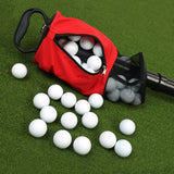 Portable Golf Ball Retriever Shag Bag – Holds Up to 70 Balls Red