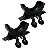 2PCS Creative Smiley Face Sponge Holder for Kitchen Sink Black