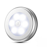 3Pcs Motion Sensor LED Lights Battery Operated Night Lights for Closet Cabinet Hallway Stair White Light