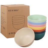 8-Piece Wheat Straw Cereal Bowls – Durable, Microwave & Dishwasher Safe