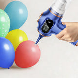 Cordless Desktop & Car Vacuum Cleaner with Blow & Suction and Digital Display Blue