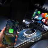 Wireless CarPlay Adapter – Plug & Play Zero Delay Compatible with iOS 10+ & Android 11+ (Cars 2016+)