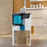 Wet Dry Flat Floor Mop and Bucket Set with Dual Chamber Separation System and Self Cleaning Microfiber Mop