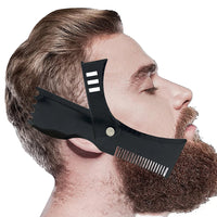 Rotatable Beard Shaping Template Comb Trimming Shaper Beard Styling Tool Black