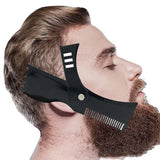 Rotatable Beard Shaping Template Comb Trimming Shaper Beard Styling Tool Black