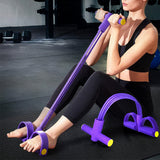 6-Tube Pedal Ankle Resistance Band Portable Home Office Exercise Equipment