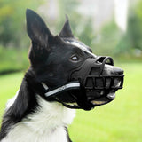 Rubber Dog Muzzle Breathable with Reflective Strap for Walks