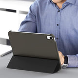 Tri-Fold Smart Cover Auto Wake Sleep Compatible Case for iPad 10th 11th Gen A16 Black