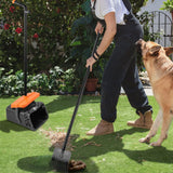 Pooper Scooper Swivel Bin Rake With Bag Attachment For Lawn Yard