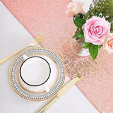 High Density Sequin Runner for Wedding Party Holiday Table Decor Rose Gold