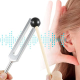 3 Pcs Aluminum Tuning Fork Set 128Hz 256Hz 512Hz for Meditation Yoga Silver