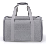 Foldable Travel  Pet Carrier Bag Portable Cat Dog Kennel Bag Grey