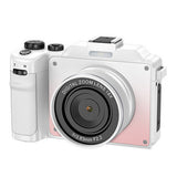 8K Digital Camera 18X Zoom Dual Lens Camera for for Video White