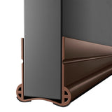 93cm Door Bottom Seal Strip Sound Reducing Felt Light Proof Brown