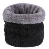 Thick Fleece Neck Warmer Winter Ski Gaiter for Men Women Black