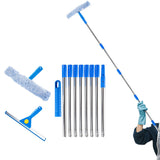 3.1m Extendable Window Squeegee Cleaner with Long Handle for Glass & Car