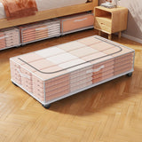 Under Bed Storage Containers with Wheels Drawers for Shoes Clothes and Blankets