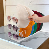 2 PCS Metal Hat Organizer Racks for 8 Caps and 3 Glasses Each