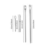 4 PCS Stainless Steel Drawstring Threader Tool Set for Clothing Bags
