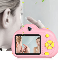 Dual Lens Digital Camera for Kids Video Camera Christmas Birthday Mini Camera Toy Pink