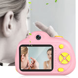 Dual Lens Digital Camera for Kids Video Camera Christmas Birthday Mini Camera Toy Pink