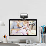 4K Webcam for PC with Microphone & Light & Privacy Cover for Streaming Video Calls