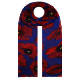 Polyester Scarf Shawl Vintage Floral for Travel and Sun Cover Style 3