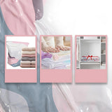 4PCS Self Compression Storage Bags Vacuum-Free Clothes Storage Bags for Bedding Clothing Moving Travel Organization