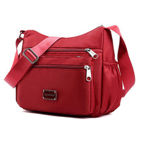 Women Shoulder Handbag Multi-Pocket Crossbody Purse Fashion Satchel Red