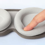 Light Blocking Sleep Eye Mask Adjustable Sleeping Mask for Travel Nap Light Grey