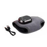 Electric Heated Ankle Wrap with Vibration Modes Rechargeable Warm Compress Support Gray