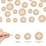 100pcs Engineered Wooden Button Craft Sewing DIY Handmade With Love Wooden Buttons