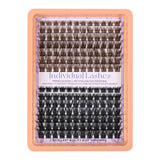 Lash Clusters Natural Lash Extensions Wispy Eyelash Clusters for Light Hair Dark Brown&Black