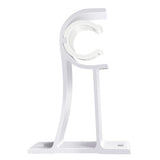 2PCS Metal Support Curtain Rod Pole Wall Bracket Holder Hook Rack White