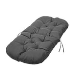 Solid Color Seat Cushion for Swivel Rocker Chair for Home Garden High Back Hammock Dark Grey