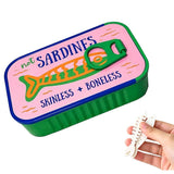 Sardine Shape Jewelry Box Small for Necklace and Earring Storage Green