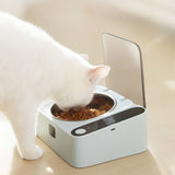 Smart Cat Food Bowl Stainless Steel Auto Lid Rechargeable Sensor