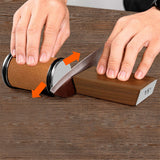 Adjustable Angle Rolling Knife Sharpener Set Brown