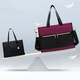 Insulated Lunch Tote Bag with Compartment, Perfect for Travel and Leisure Wine Red