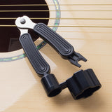 4Pcs Guitar String Replace Tool 3-In-1 Guitar Bridge Pin Remover Puller Guitar String Cutter and Winder Tool Orange