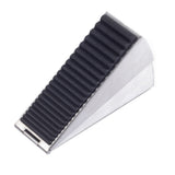 Adjustable Spring Door Stopper Tall Door Stop Wedge for Bottom of Doors Silver