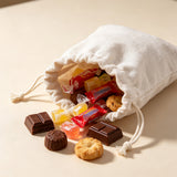 10 PCS Cotton Linen Drawstring Storage and Gift Bags in 2 Sizes